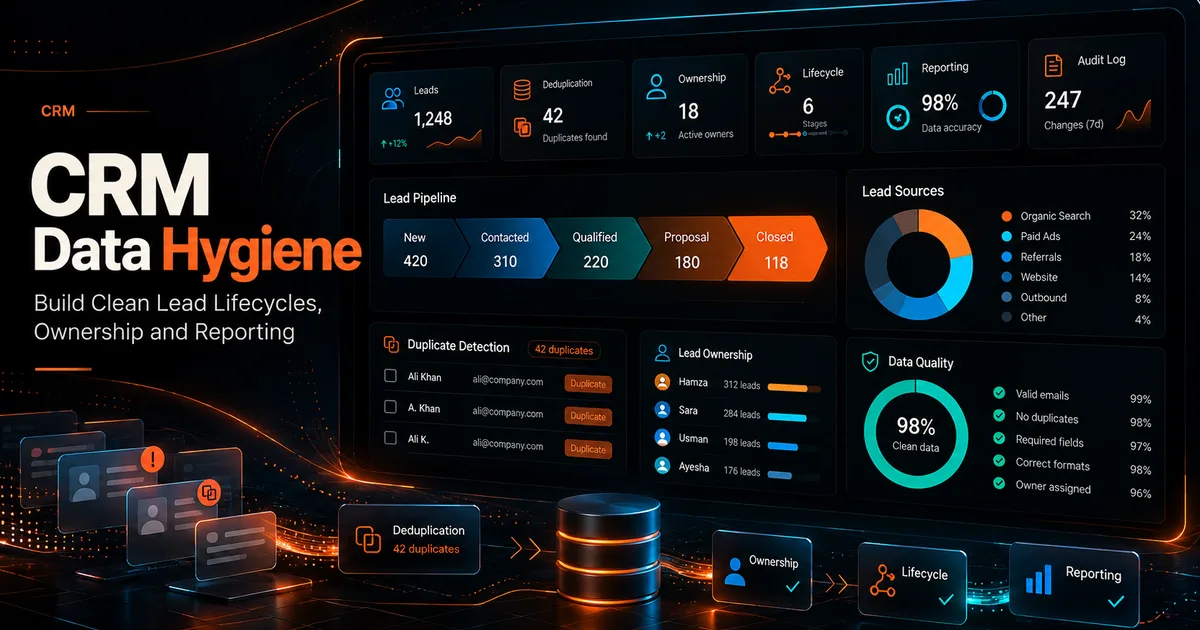 CRM Data Hygiene: Build Clean Lead Lifecycles, Ownership and Reporting