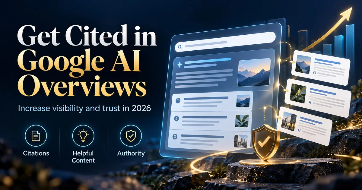How to Get Cited in Google AI Overviews in 2026